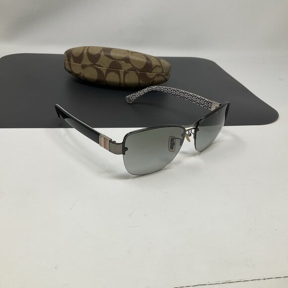 Coach HC7013B Hayley Women’s Designer Sunglasses Dark Silver w/ Case main image 16